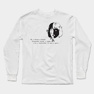 Quote and Aesthetic Girl Long Sleeve T-Shirt